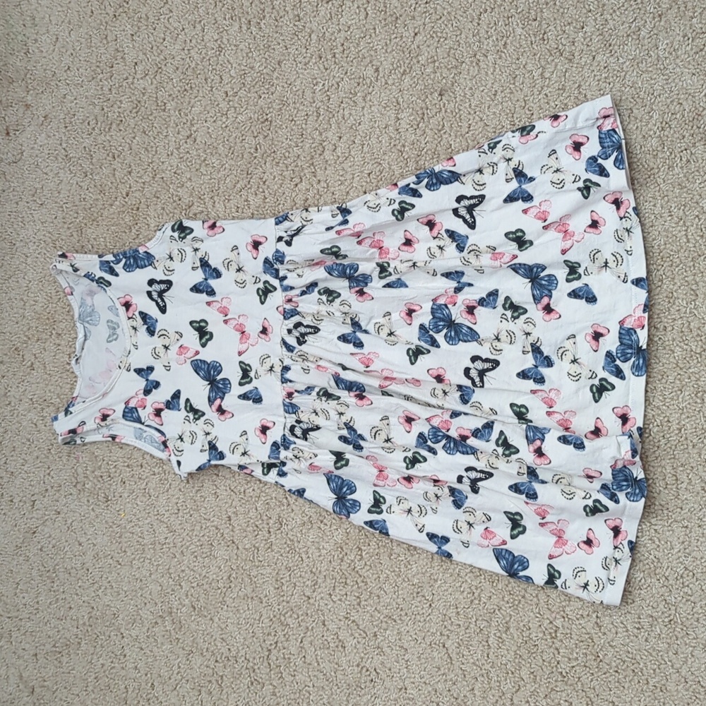 White Butterfly 100% Cotton Dress